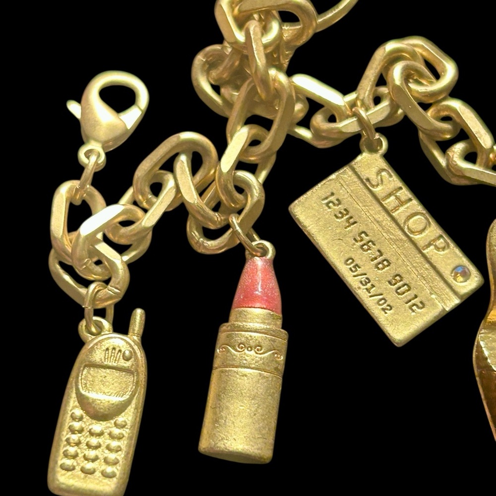 Avon Charm Bracelet Cell Phone Credit Card Shoe Lipstick ππ π³ - Picture 3 of 10